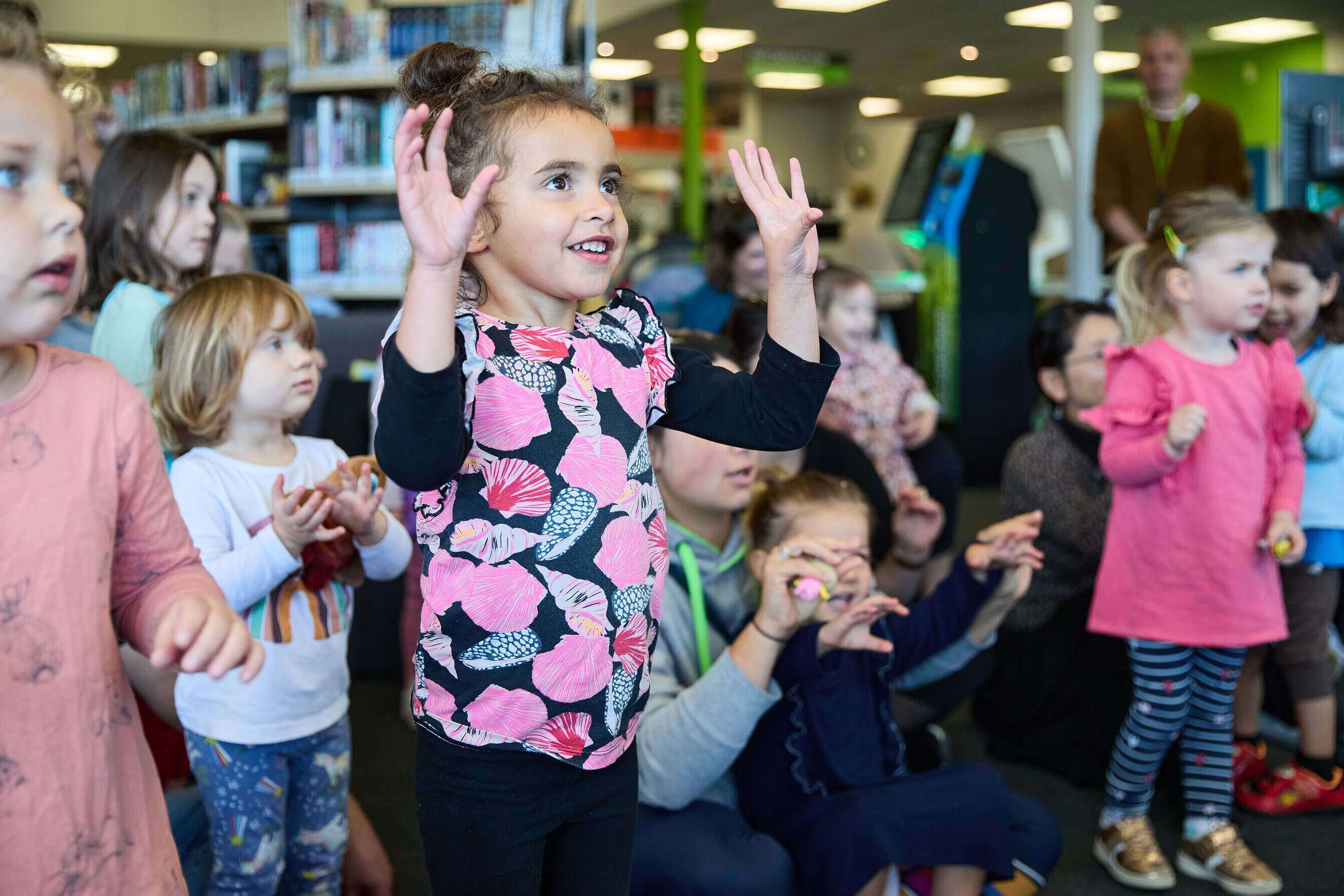 children doing storytime closeup